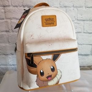 Loungefly Eevee Pokemon Eeveelutions Mini Backpack Bag New